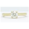 Image 4 : 0.72ct Diamond Ring - 14KT Yellow Gold