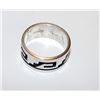 Image 2 : Vintage Native American Hopi Terry Wadsworth Sterling Silver Ring Size 9 Tribal Design