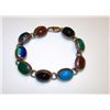 Image 2 : Taxco Mexican Sterling Silver 925 Turquoise Lapis Malachite Azurite Agate Onyx Inlay Bracelet