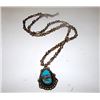 Image 1 : Vintage Old Pawn Native American Navajo Sterling Silver Kingman Mine Turquoise Traditional Design St