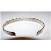 Image 2 : Native American Navajo Annabelle Peterson Sterling Silver Malachite Cuff Bracelet