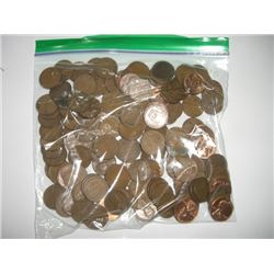 1 POUND OF WHEAT PENNIES APPROX. 150 *UNSEARCHED MIXED DATES & GRADES* WHEAT PENNIES CAME OUT OF SAF