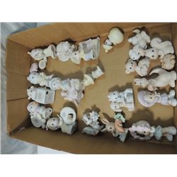 LOT 19 PRECIOUS MOMENTS FIGURES AS SHOWN.