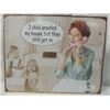 Image 1 : VINTAGE CHILD PROOFED HOUSE SIGN 1950'S TIN