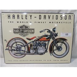 VINTAGE STYLE HARLEY DAVIDSON TIN SIGN