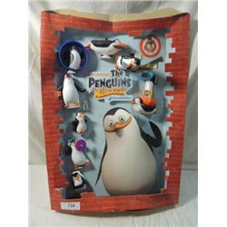 MCDONALDS HAPPY MEAL TOY DISPLAY PENGUINS NICK SET