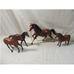 LOT 4 VINTAGE BREYER MOLDING REEVES HORSES