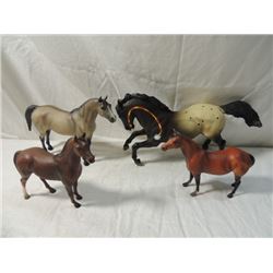 LOT 4 VINTAGE BREYER MOLDING REEVES HORSES