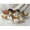 Image 1 : LOT 6 VINTAGE PLASTIC HORSE FIGURES AS SHOWN.