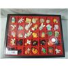 Image 1 : TRAY FULL JEWELRY BROOCHES BROACH HOLIDAY AS SHOWN