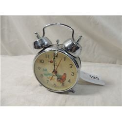 VINTAGE SONI BELL ALARM CLOCK CHROME BELLS