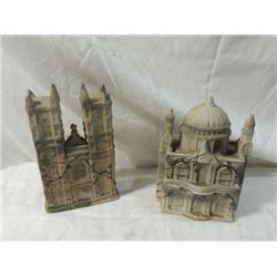 PAIR POTTERY ST PAULS CATHEDRAL WESTMINSTER ABBEY