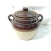 Image 2 : VINTAGE B & M BEAN POT 2 QT. STONEWARE LID