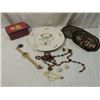 Image 1 : LOT 1959 CANADA PLATE QUEEN MARY TRAYS JEWELRY !!