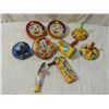 Image 1 : LOT 9 VINTAGE NOISE MAKERS TIN NEW YEARS KIRCHHOF