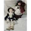 Image 1 : LOT 2 PORCELAIN DOLLS AS SHOWN