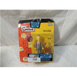 SIMPSONS VOICE ACTIVATED FIGURE BLUE HAIRED LAWYER