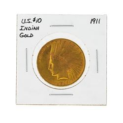 1911 $10 Indian Head Gold Coin
