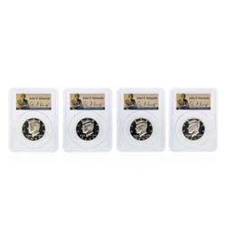(4) Coin Set 1999-S to 2002-S Siver Kennedy Haf Dollar PCGS PR69DCAM