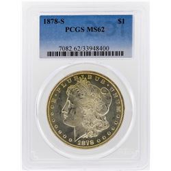 1878-S $1 Morgan Silver Dollar PCGS Graded MS62