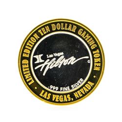 Hilton Las Vegas $10 Casino Gaming Token .999 Silver Limited Edition