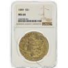 Image 1 : 1889 $1 Morgan Silver Dollar NGC Graded MS64 - Cracked