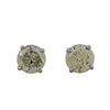 Image 1 : 14KT White Gold 1.50ctw Diamond Stud Earrings
