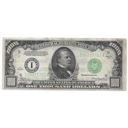 1934 $1000 Federal Reserve Bank Note Minnesota