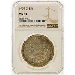 1904-O $1 Morgan Silver Dollar NGC Graded MS64