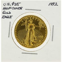 1992 $25 American Eagle 1/2 oz Gold Coin