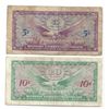 Image 2 : Lot of (2) Military Payment Certificate Notes