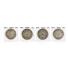 Image 1 : Set of (4) 8 Reales Mexico Silver Coins 1890, 1892, 1893 & 1897