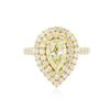 Image 2 : 14KT Yellow Gold 2.52ctw Diamond Engagement Ring