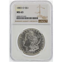 1883-O $1 Morgan Silver Dollar NGC Graded MS63