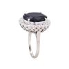 Image 3 : 14KT White Gold 8.74ct Sapphire and Diamond Ring