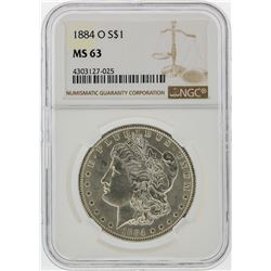 1884-O $1 Morgan Silver Dollar NGC Graded MS63