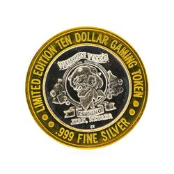 Whiskey Petes $10 Casino Gaming Token .999 Silver Limited Edition