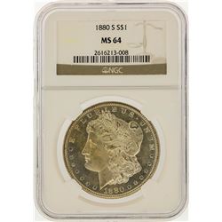 1880-S $1 Morgan Silver Dollar NGC Graded MS64