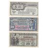Image 1 : Lot of (3) Military Payment Certificate Notes