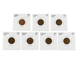 Key Date Lincoln Cent Coin Set- 1909-S 1910-S 1911-S 1912-S 1913-S 1914-D 1914-S