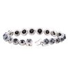 Image 3 : 14KT White Gold 30.21ctw Black and White Diamond Bracelet