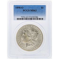 1898-O $1 Morgan Silver Dollar PCGS Graded MS63