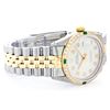 Image 2 : Mens Rolex Two Tone Emerald and Diamond Datejust Wristwatch
