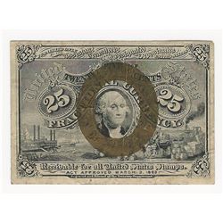March 3, 1863 Twenty-Five Cent Second Issue Fractional Note