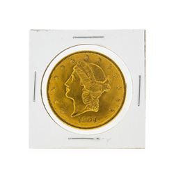 1904 $20 Liberty Head Double Eagle Gold Coin