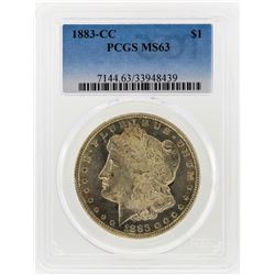 1883-CC $1 Morgan Silver Dollar PCGS Graded MS63
