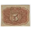 Image 2 : March 3, 1863 Five Cent Second Issue Fractional Note