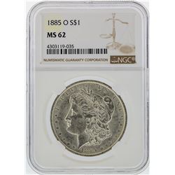1885-O $1 Morgan Silver Dollar NGC Graded MS62