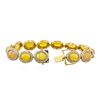 Image 3 : 14KT Yellow Gold 15.26ctw Opal and Diamond Bracelet