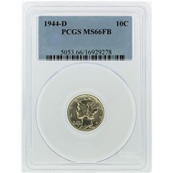 1944-D Mercury Dime PCGS Graded MS66FB